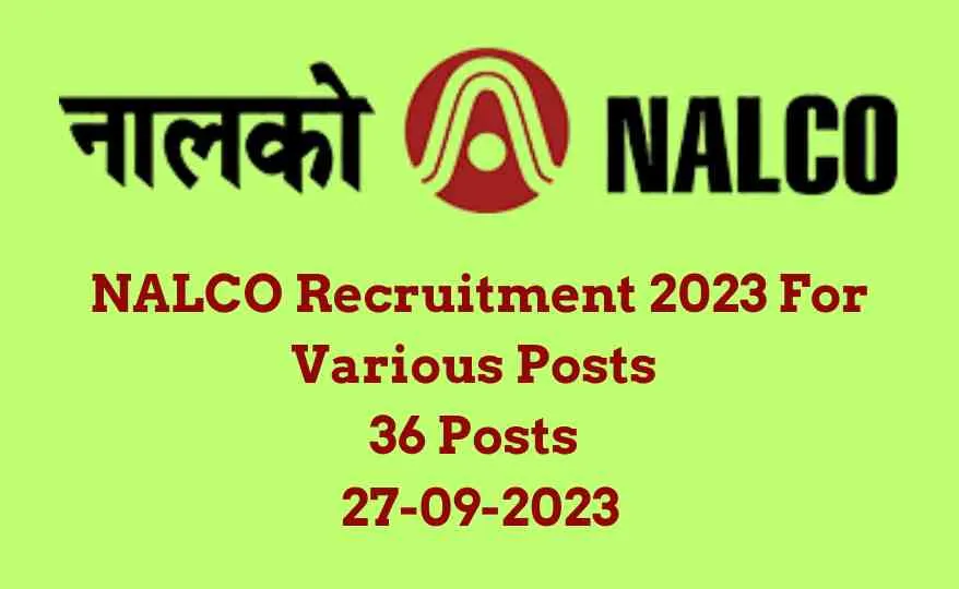 NALCO Recruitment 2023