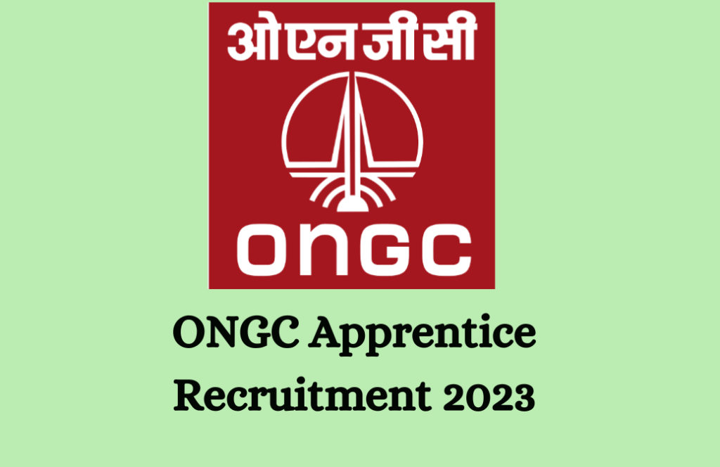 ONGC Apprentice Recruitment 2023