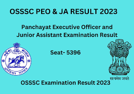 OSSSC Jr Asst & Panchayat Executive Officer Result  2023