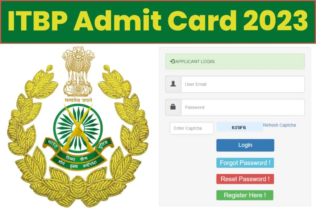ITBP Head Constable Admit Card 2023