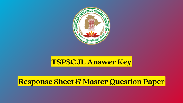 TSPSC Jr Lecturer Answer Key 2023