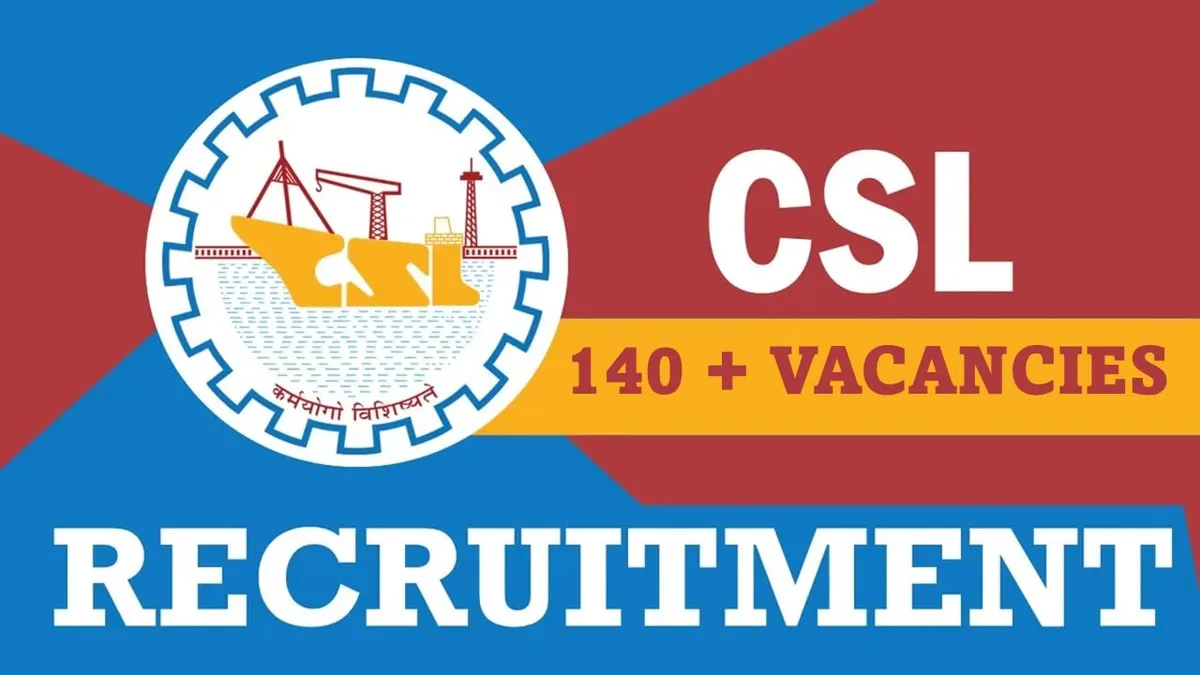 Cochin Shipyard Ltd Technician & Graduate Apprentice Recruitment 2023