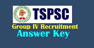 TSPSC Group IV Service Answer Key 2023