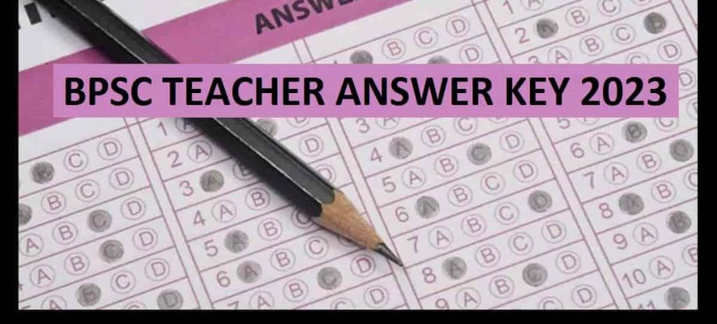 BPSC Primary Teacher Answer Key 2023