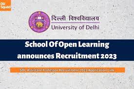 School of Open Learning Recruitment 2023