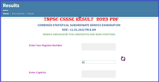 TNPSC CSSSE Result 2023