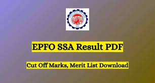 EPFO Social Security Assistant Result 2023