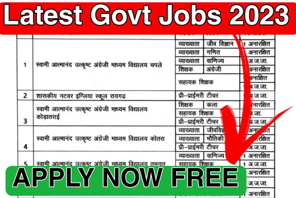 Assistant Govt Jobs 2023