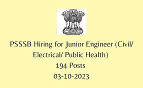 PSSSB Jr Engineer Recruitment 2023