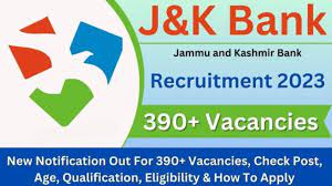 J&K Bank Recruitment 2023