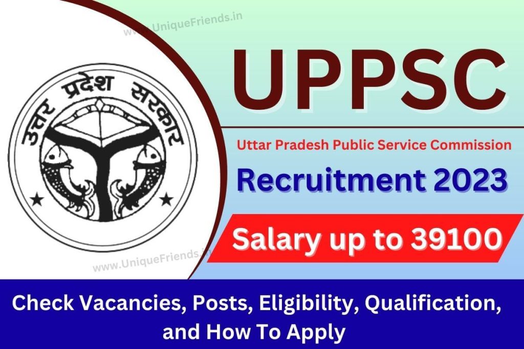 UPPSC Recruitment 2023