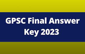 GPSC Various Vacancy Answer Key 2023
