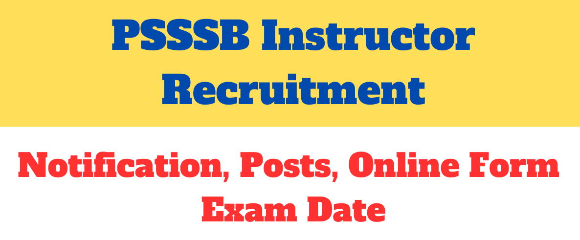 PSSSB Tabla Instructor Recruitment 2023