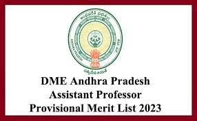 DME, AP Assistant Professor Selection List 2023
