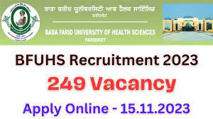 BFUHS Block Extension Educator, Ophthalmic Officer & Other Recruitment 2023