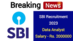 SBI Data Analyst Jobs 2023