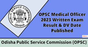 OPSC Medical Officer DV Date 2023
