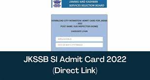 JKSSB Sub Inspector Exam Date 2023