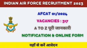 AFCAT 01/2024 Recruitment