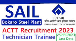 SAIL Bokaro Recruitment 2023