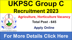 UKPSC Assistant Agriculture Officer, Horticulture Supervisor & Other 2023