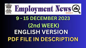 Employment News of This Week