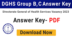 DGHS/MOHFW Research Assistant, Technician & Other Answer Key 2023