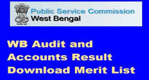 WBPSC Audit & Account Service Exam Result 2023