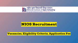 NIOS Recruitment 2024