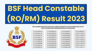 BSF Head Constable (RO/ RM) Result 2023
