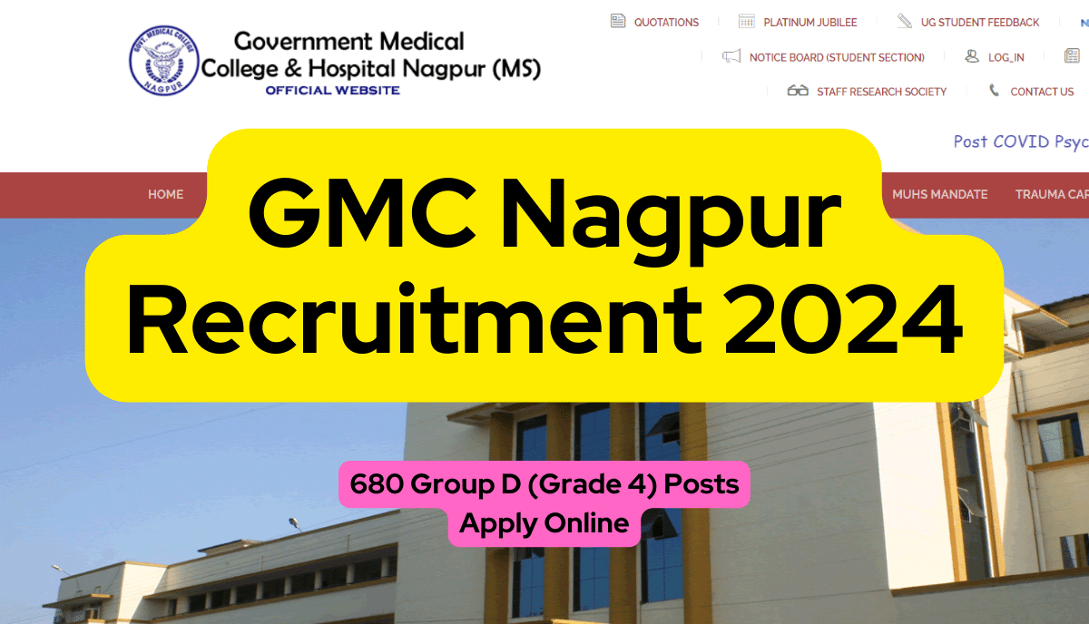 GMC, Dhule Group – D (Class IV) Cadre Recruitment 2024