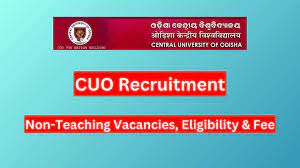 Central University of Odisha Recruitment 2024