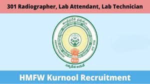 HMFW Dept, Kurnool Recruitment 2024