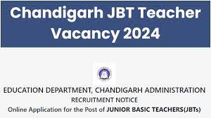 Chandigarh Education Dept Jr Basic Teacher Recruitment 2024