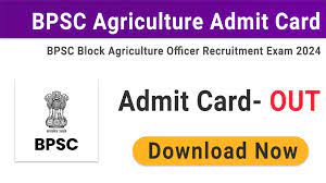 BPSC Assistant Director, Block Agriculture Officer & Other Admit Card 2024