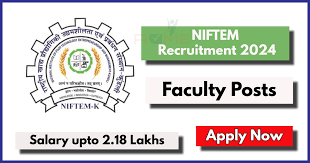 NIFTEM Recruitment 2024