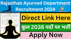 Ayurveda Department Rajasthan Yoga Instructor Recruitment 2024