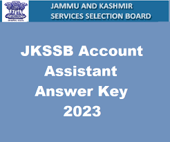 JKSSB Accounts Assistant Key 2023