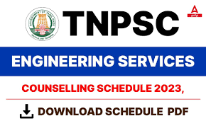 TNPSC Combined Engg Services Conselling Schedule 2023