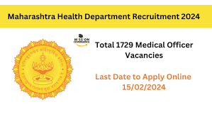 Maharashtra Public Health Dept Medical Officer Recruitment 2024