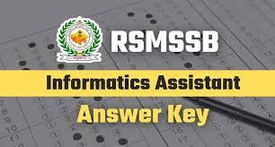 RSMSSB Informatics Asst Answer Key 2024