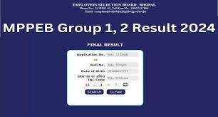 MPPEB Group 1 & 2 Sub Group 1 Result 2023