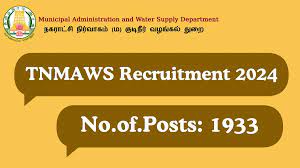 TNMAWS Asst Engineer, Jr Engineer & Other Recruitment 2024