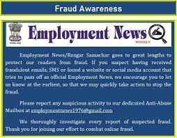 Employment News of This Week