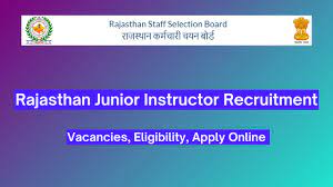 RSMSSB Junior Instructor Recruitment 2024