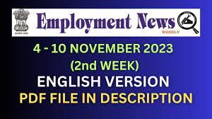 Employment News of This Week: