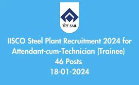 IISCO Steel Plant Recruitment 2024