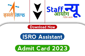 ISRO Technician, Technical Asst & Other Admit card 2023