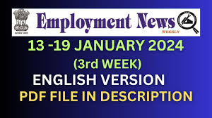 Employment News This Week Pdf