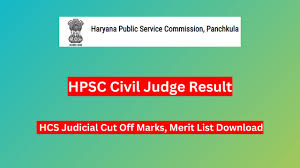 HPSC HCS Judicial Exam Result 2024